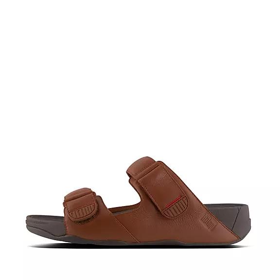 FitFlop GOGH Läder Tofflor MörkBruna | 10070906