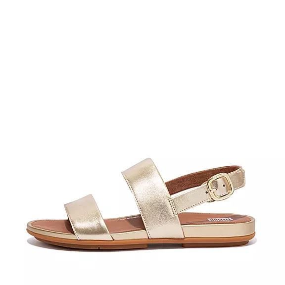 FitFlop GRACIE Läder Sandaler Guld | 62210103