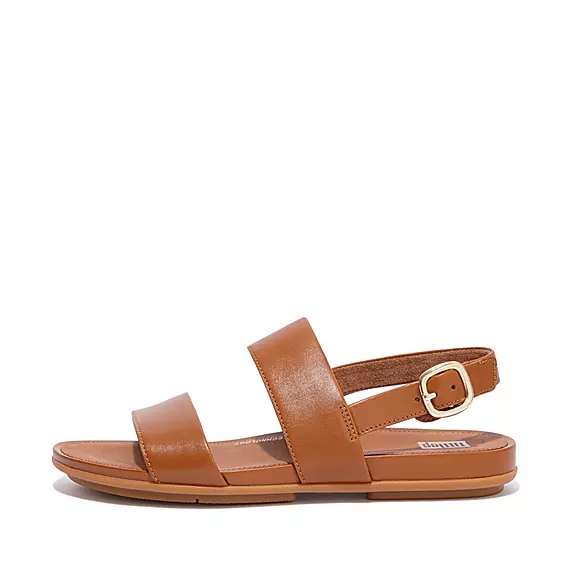 FitFlop GRACIE Läder Sandaler LjusBruna | 32665426