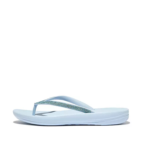 FitFlop IQUSHION Sparkle Badsandaler Blå | 29627665