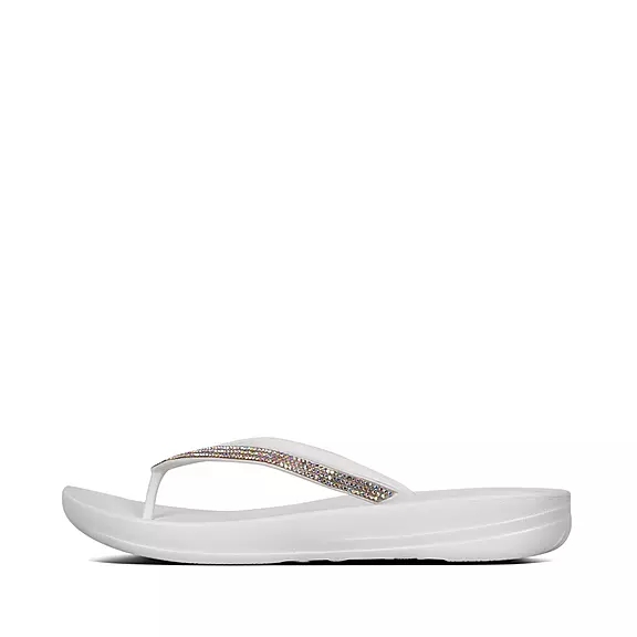 FitFlop IQUSHION Sparkle Ergonomic Badsandaler Vita | 28583878