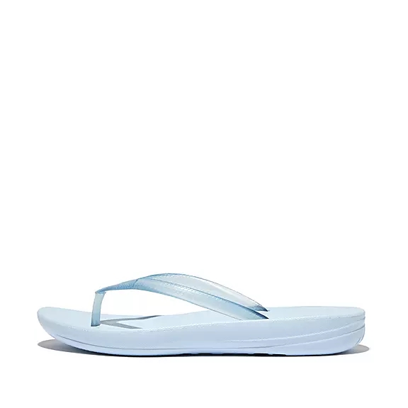 FitFlop IQUSHION Transparent Badsandaler Blå | 87808697