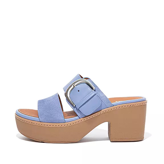 FitFlop PILAR Mocka-Mix Platåsandaler Lavendel | 30051990