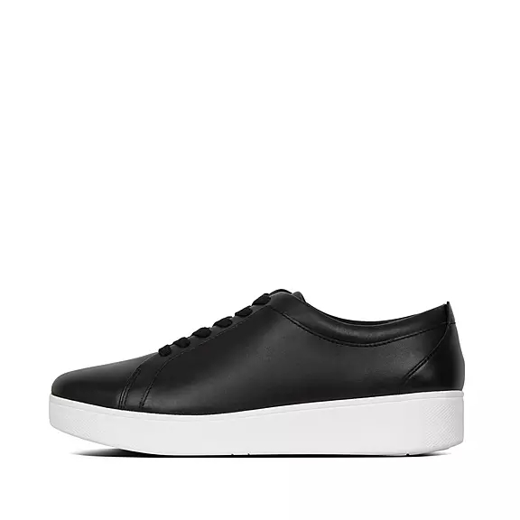 FitFlop RALLY Läder Sneakers Svarta | 40733897