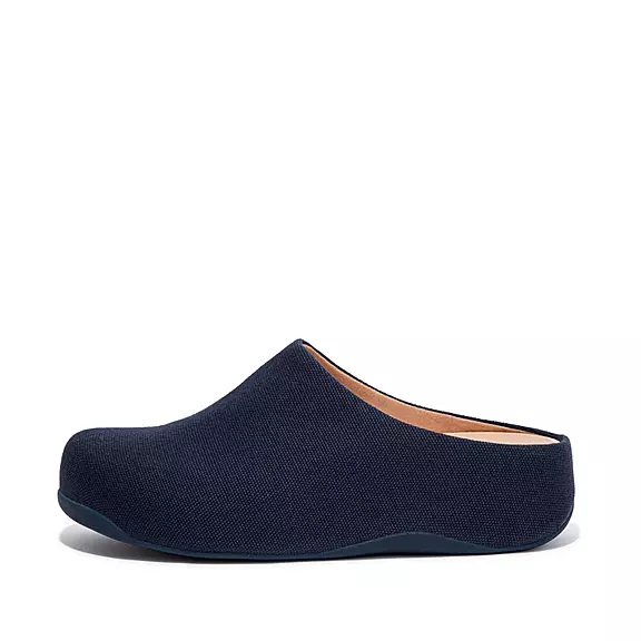 FitFlop SHUV Canvas Clogs Marinblå | 92388859