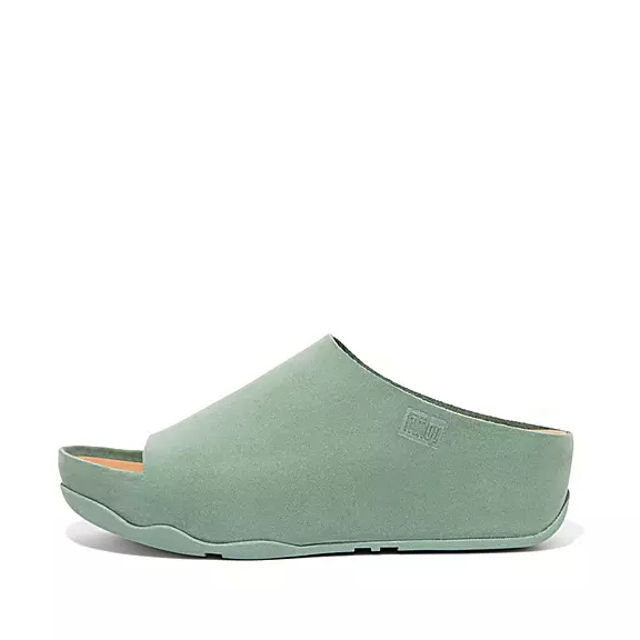 FitFlop SHUV Nubuck Tofflor Gröna | 18575618