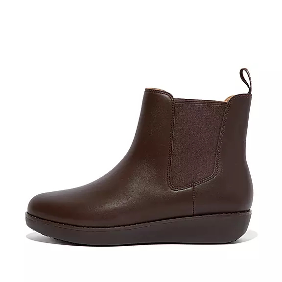 FitFlop SUMI Vattentäta Läder Chelsea Stövlar Bruna | 41199321
