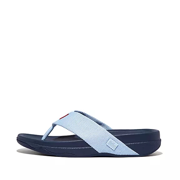 FitFlop SURFER Mens Tåsandaler Blå | 69590443