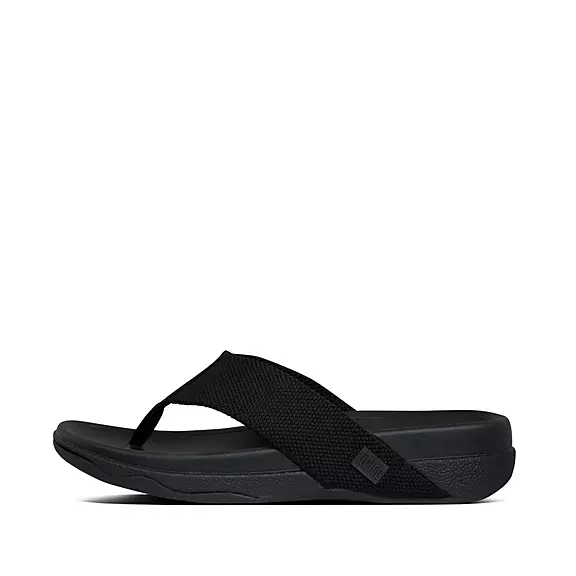 FitFlop SURFER Mens Tåsandaler Svarta | 81461457