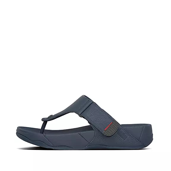 FitFlop TRAKK II Läder Tåsandaler Marinblå | 50038392