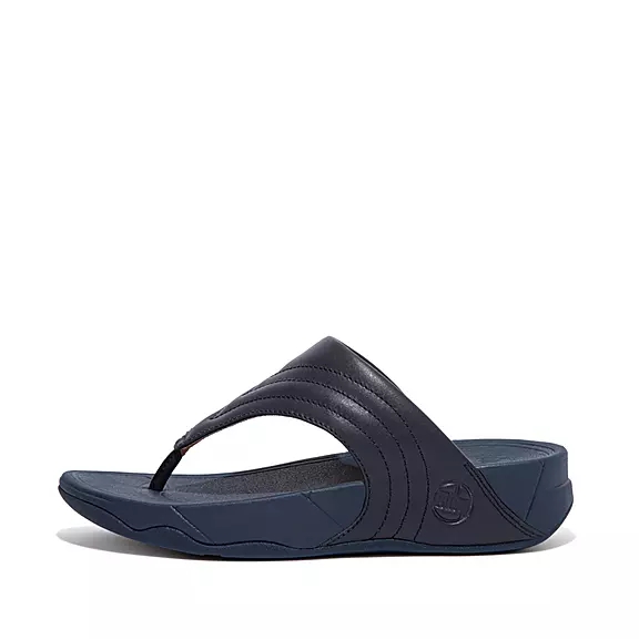 FitFlop WALKSTAR Läder Tåsandaler Marinblå | 31120903